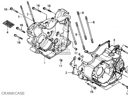 Honda Atc200x 1986 (g) Usa parts list partsmanual partsfiche