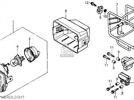 Honda ATC250ES 1986 (G) USA parts lists and schematics