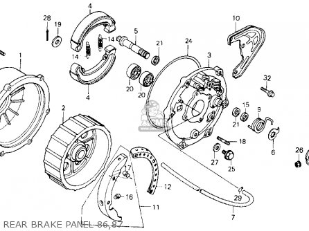 Honda ATC250ES 1986 (G) USA parts lists and schematics