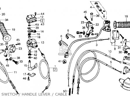 Honda ATC250ES 1986 (G) USA parts lists and schematics