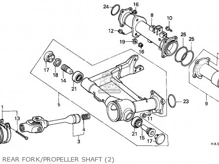 Honda ATC250ES BIG RED 1987 (H) ENGLAND parts lists and schematics