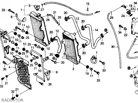 Honda ATC250R 1986 (G) USA parts lists and schematics