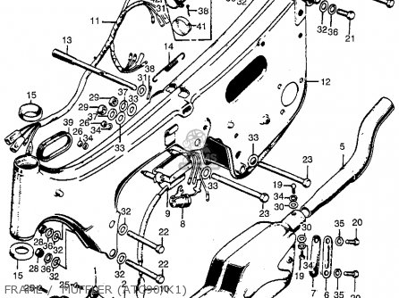 Honda ATC90 US90 1970 USA parts lists and schematics