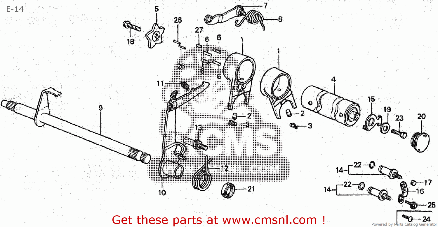 Honda C100CM 1993 (P) JAPAN E-14 - buy E-14 spares online