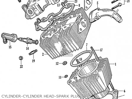 CYLINDER-CYLINDER HEAD-SPARK PLUG - C115 GENERAL EXPORT (140115)