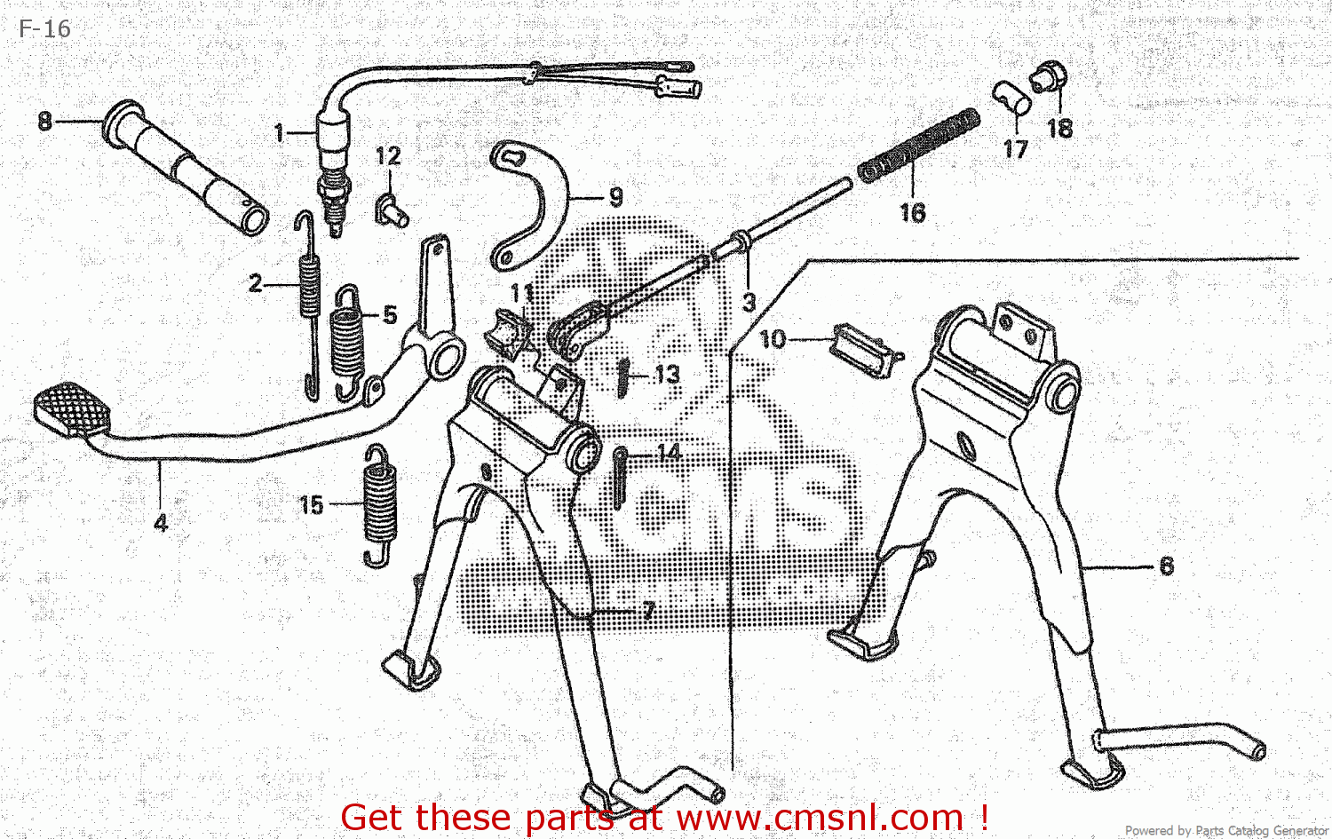 Honda C50BND 1988 (J) JAPAN C50-963 F-16 - buy F-16 spares online