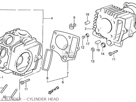 Honda C50e (england) parts list partsmanual partsfiche