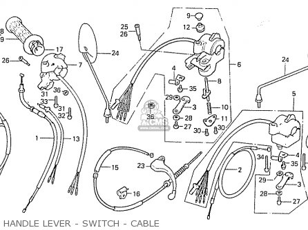 Honda C50e (england) parts list partsmanual partsfiche