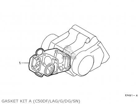 GASKET KIT A (C50DF/LAG/G/DG/SN) - C50S CUB 1992 (N) GREECE
