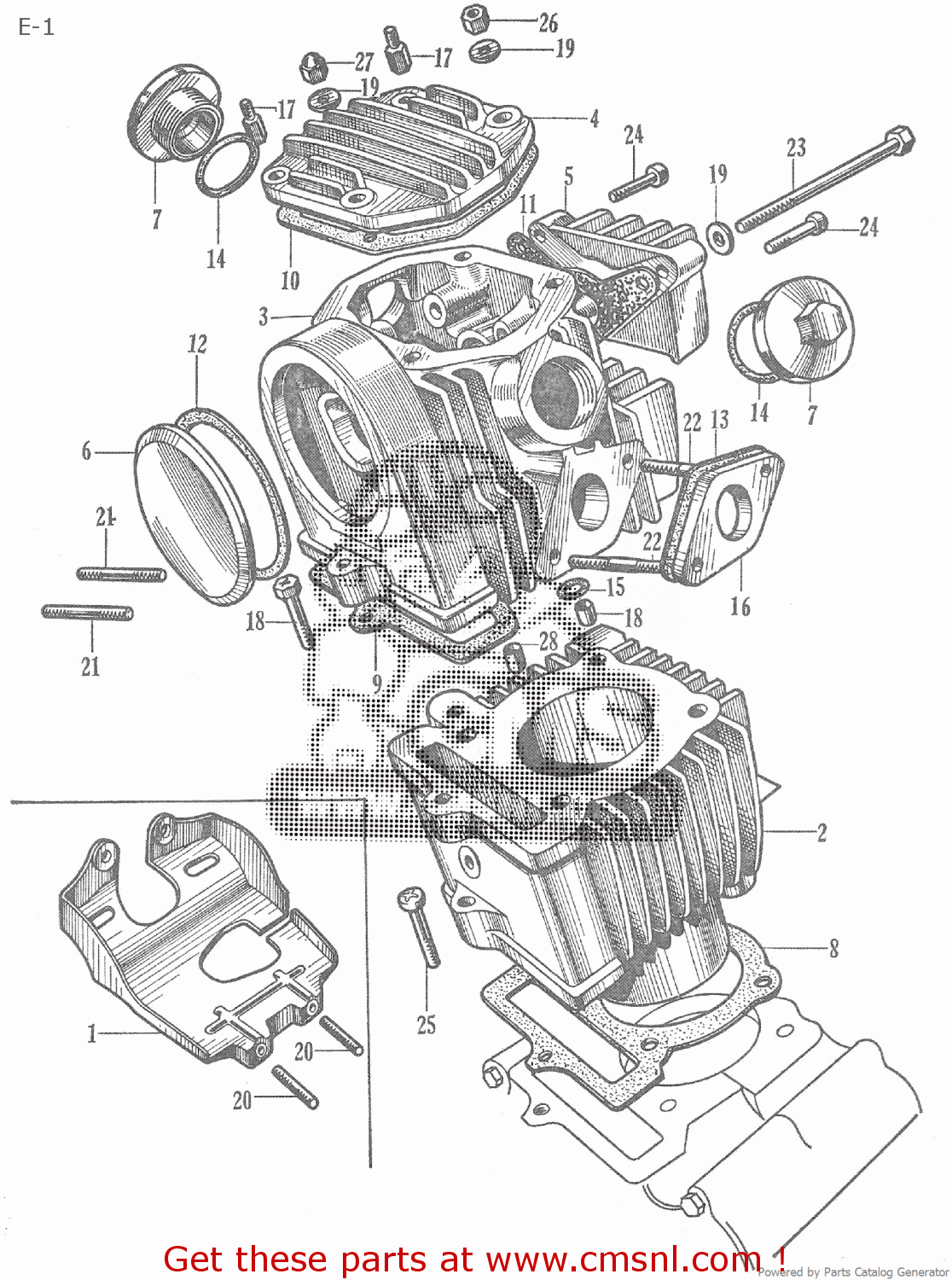 Honda C65 E-1 - buy E-1 spares online