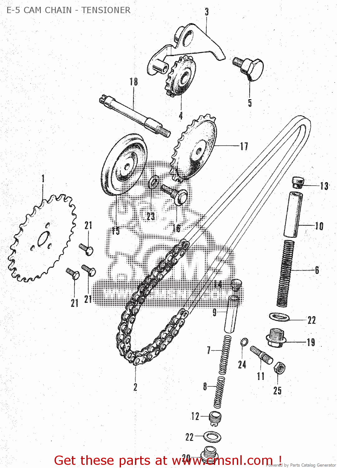 Honda C70 GENERAL EXPORT E-5 CAM CHAIN - TENSIONER - buy E-5 CAM 