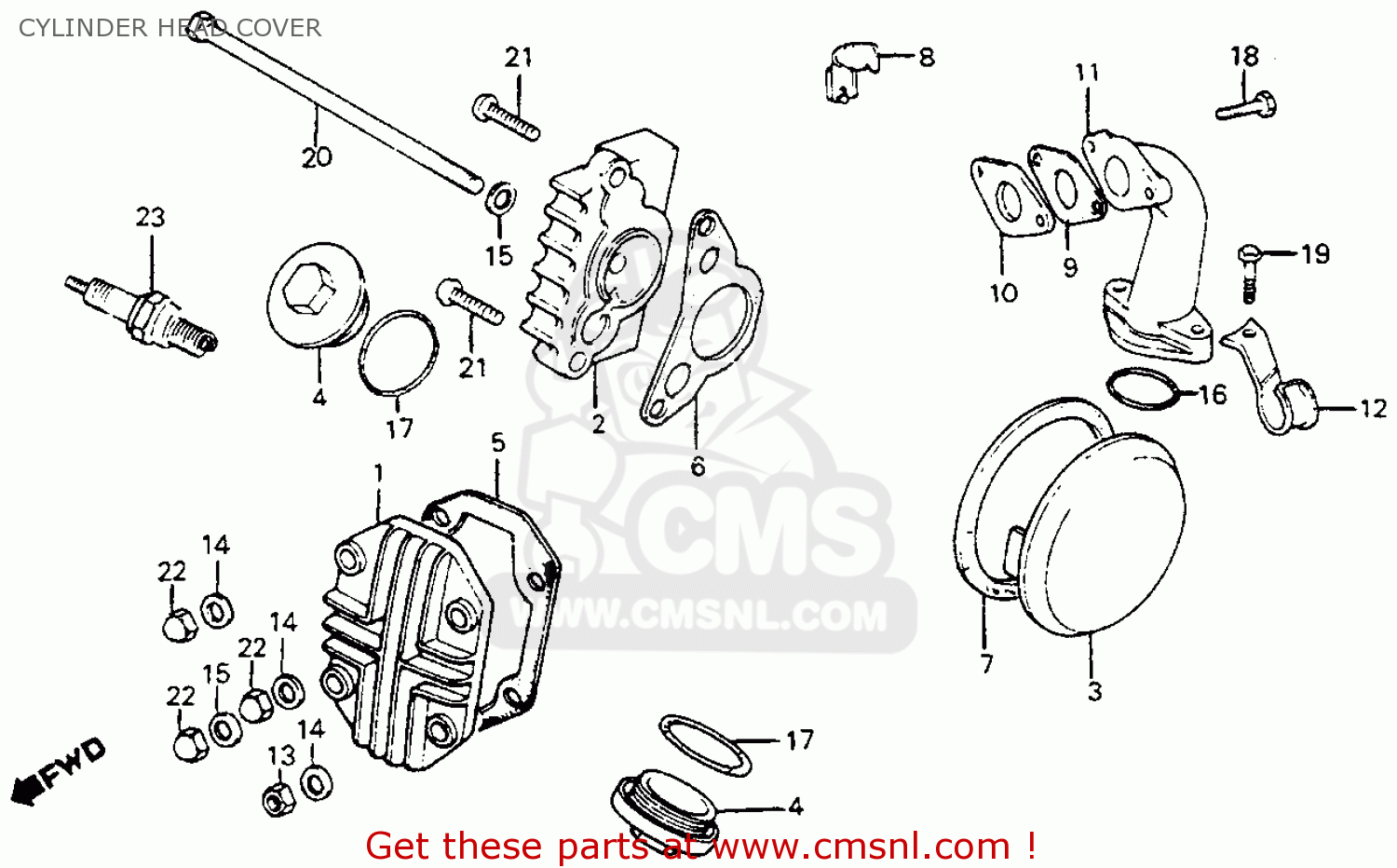 Honda C70 PASSPORT 1980 (A) USA parts lists and schematics