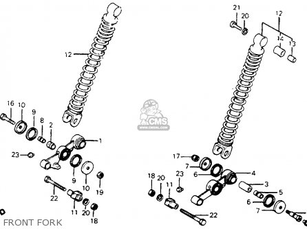 Honda C70 PASSPORT 1980 (A) USA parts lists and schematics