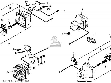 1980 honda signal turn passport c70 usa parts