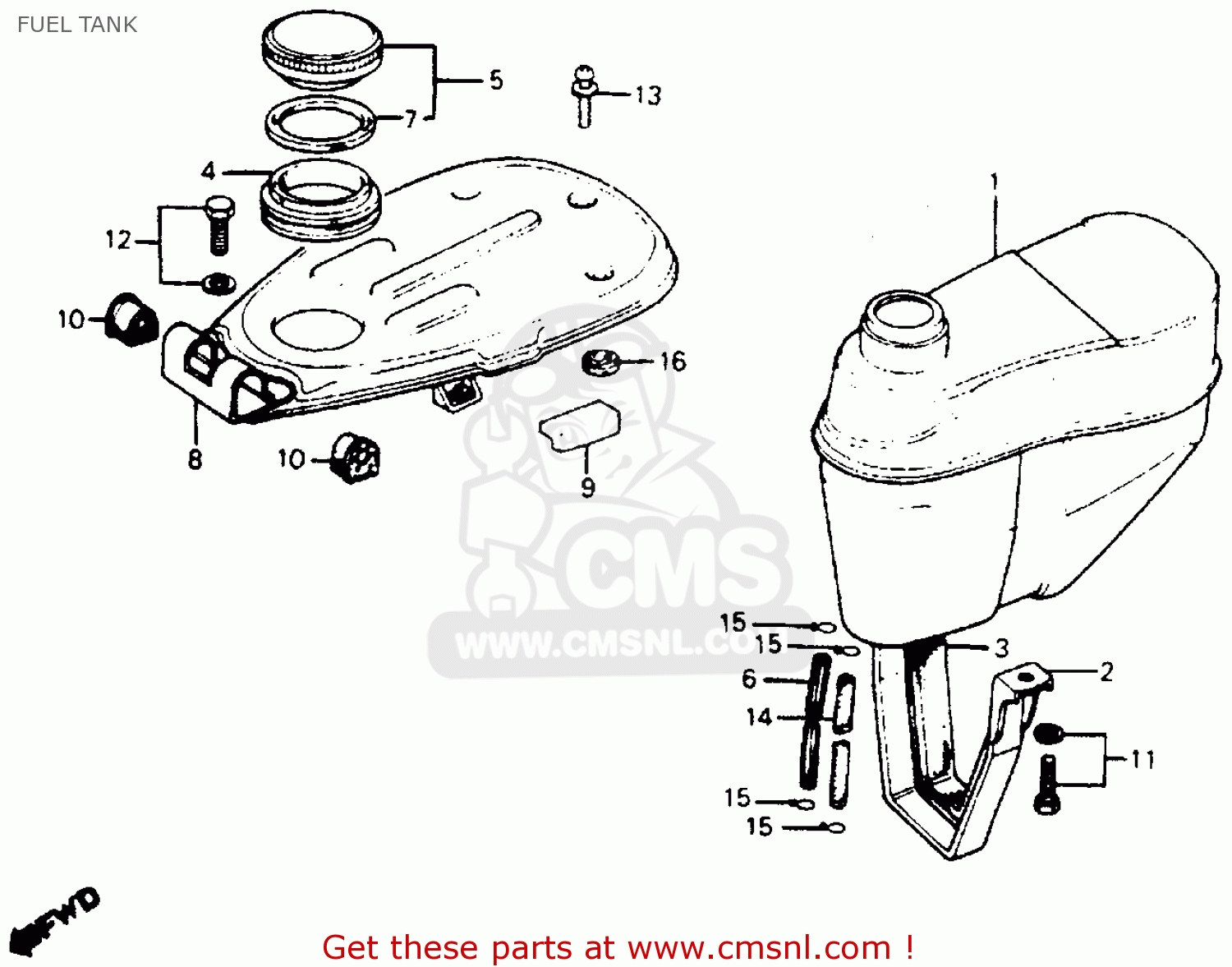 Honda Honda C70 PASSPORT 1981 (B) USA parts lists and schematics