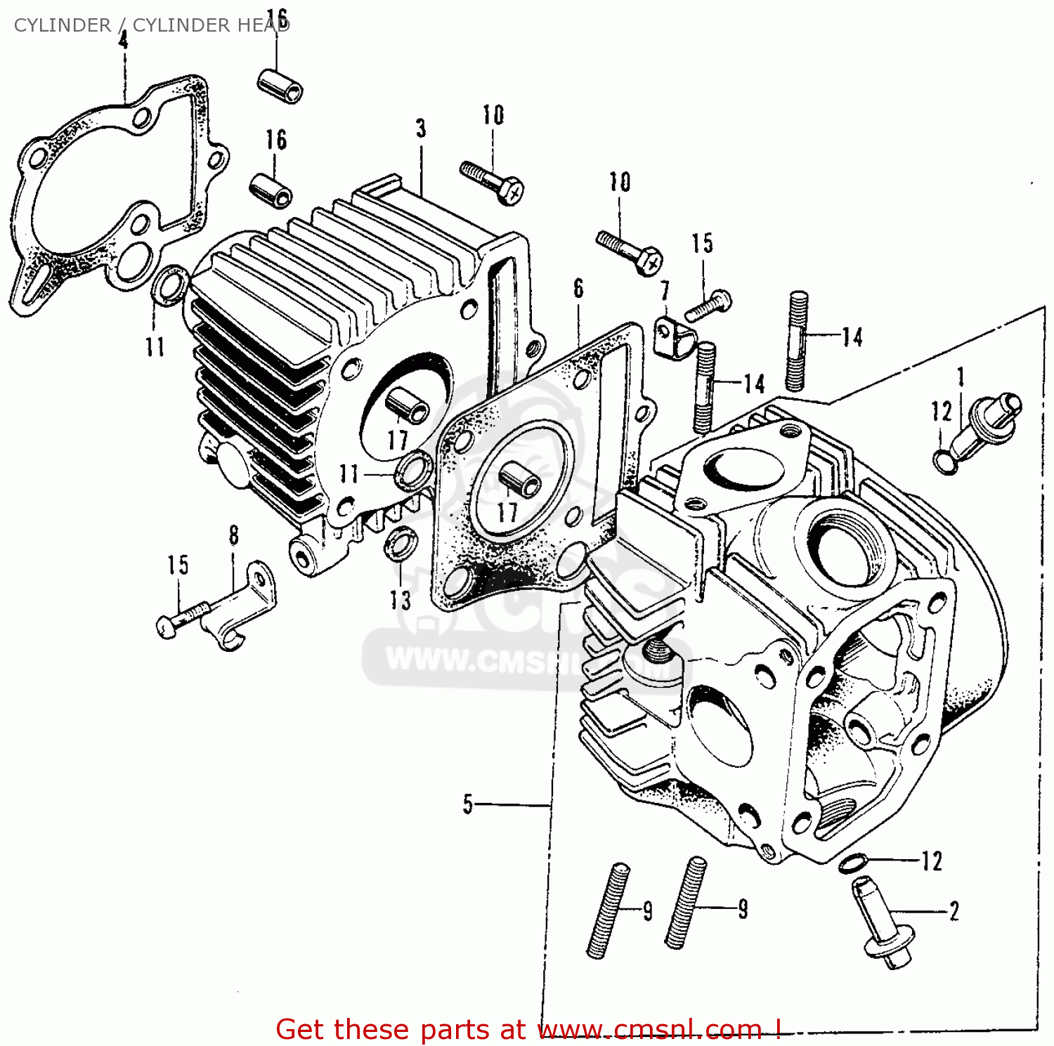 Honda C70K1 1972 USA CYLINDER / CYLINDER HEAD - buy ... Honda C70K1 1972 USA CYLINDER / CYLINDER HEAD - buy ...