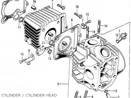 Honda C70K1 1972 USA parts lists and schematics