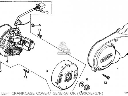 Honda C90 CUB 1982 (C) ENGLAND / CSW parts lists and schematics