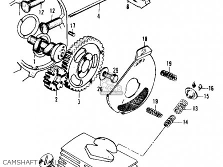 Honda CA105T TRAIL 1963 USA parts lists and schematics