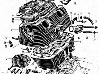 E-1 CYLINDER-CYLINDER HEAD - CA72 1961