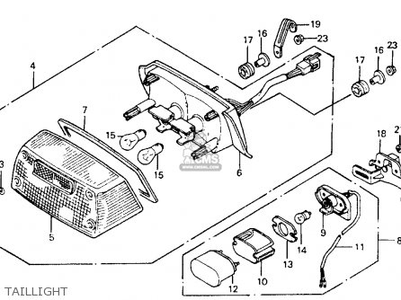 Honda CB1000 1994 (R) USA CALIFORNIA parts lists and schematics