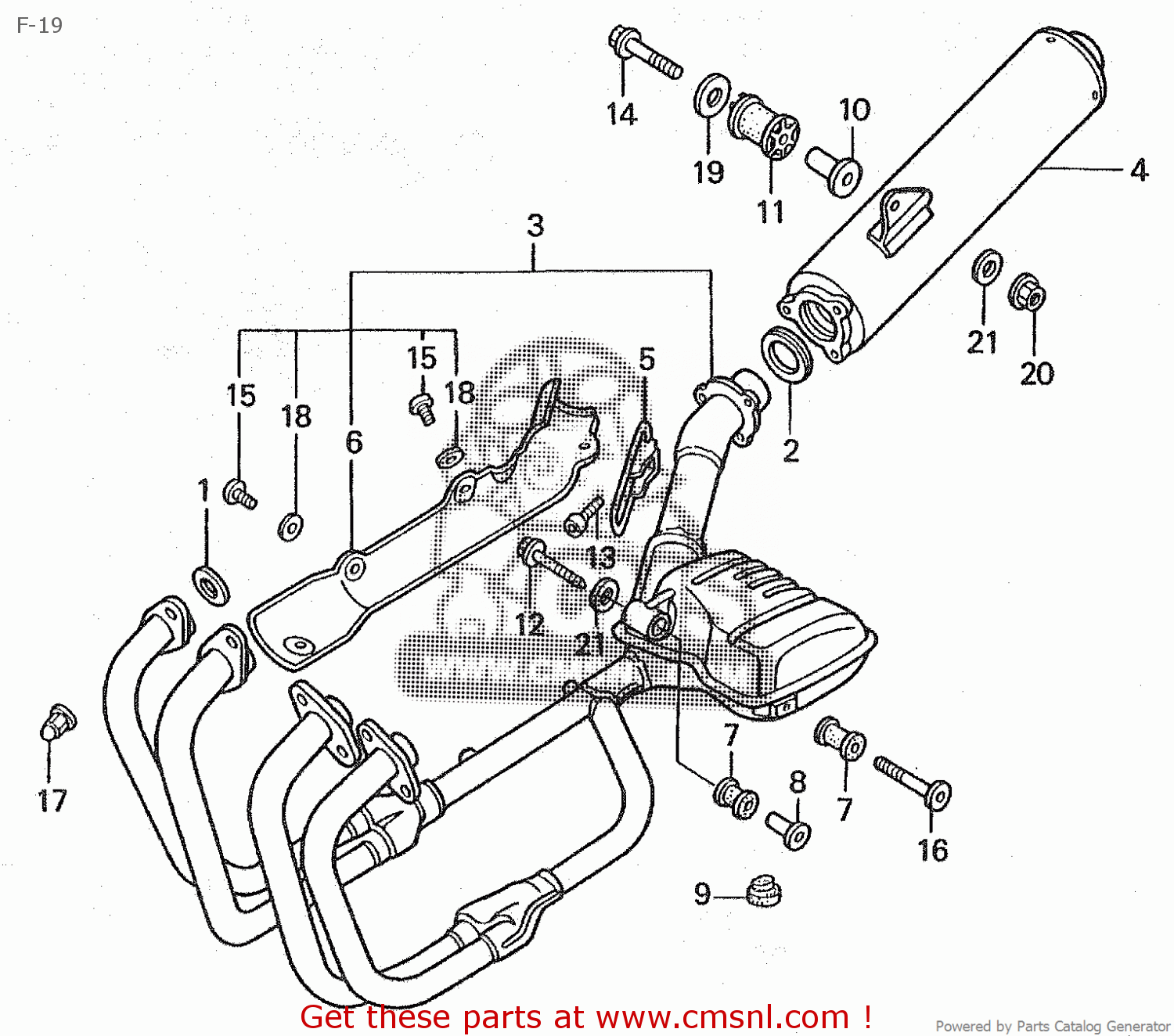 Honda CB1000F SUPER FOUR 1993 (P) JAPAN SC30-100 F-19 - buy F-19 spares ...