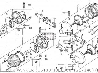 Honda CB100K3 GENERAL EXPORT TYPE 1 (KPH) parts lists and schematics