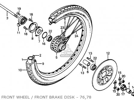 Honda CB125S 1978 USA parts lists and schematics