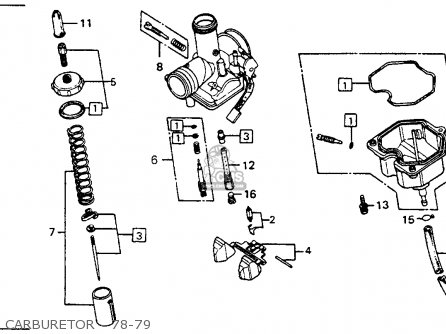 Honda CB125S 1979 (Z) USA parts lists and schematics