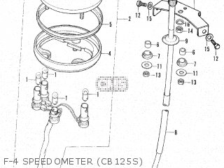 Honda CB125S parts lists and schematics