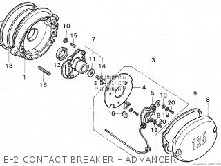 Honda Cb125s2 General Export Type 1 Kph Parts Lists And Schematics