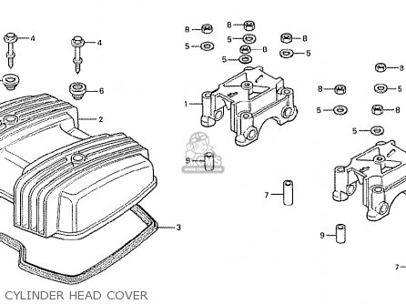 Honda CB125T ENGLAND parts lists and schematics