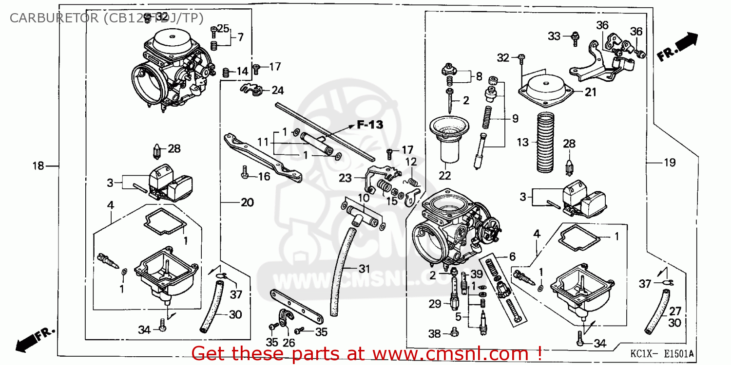 honda cb125e carburetor