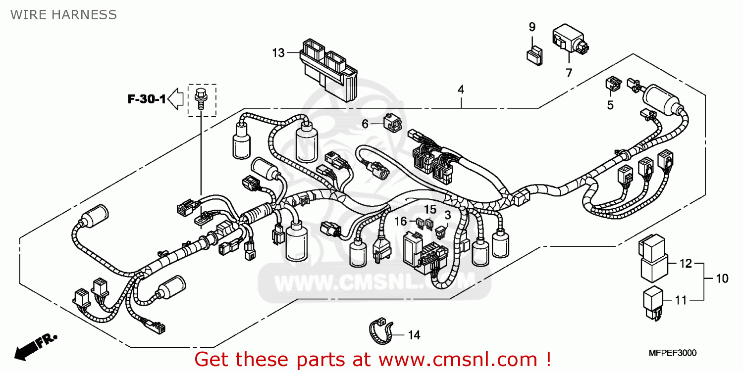 Honda Cb1300sa 2010 (a) England   Bct Mkh Wire Harness - Buy Wire 