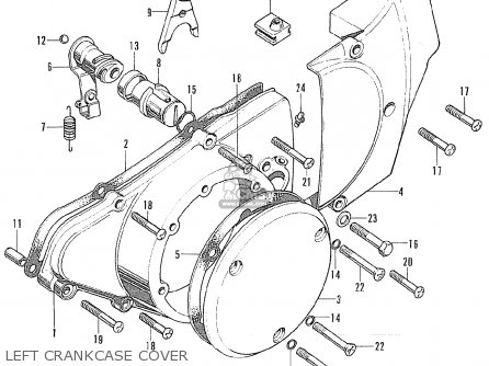 Honda CB175K5 SUPER SPORT 1971 USA parts lists and schematics