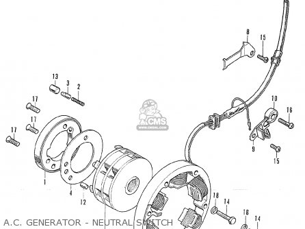 Honda CB175K7 SUPER SPORT 1973 USA parts lists and schematics
