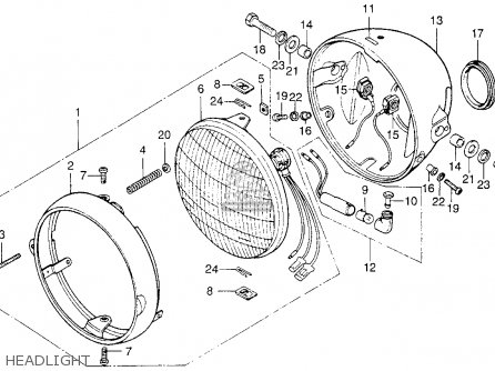 Honda CB200T 1975 USA parts lists and schematics