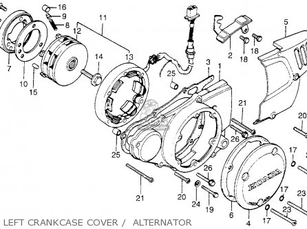 Honda CB200T 1976 USA parts lists and schematics