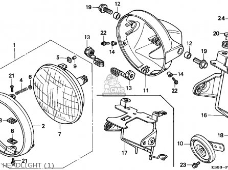 Honda CB250 NIGHTHAWK 1991 (M) MEXICO / KPH parts lists and schematics