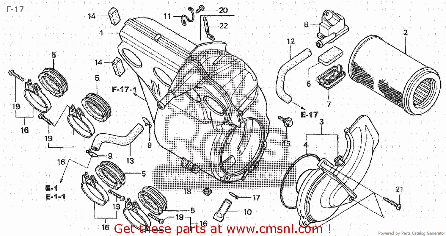honda hornet body parts price list