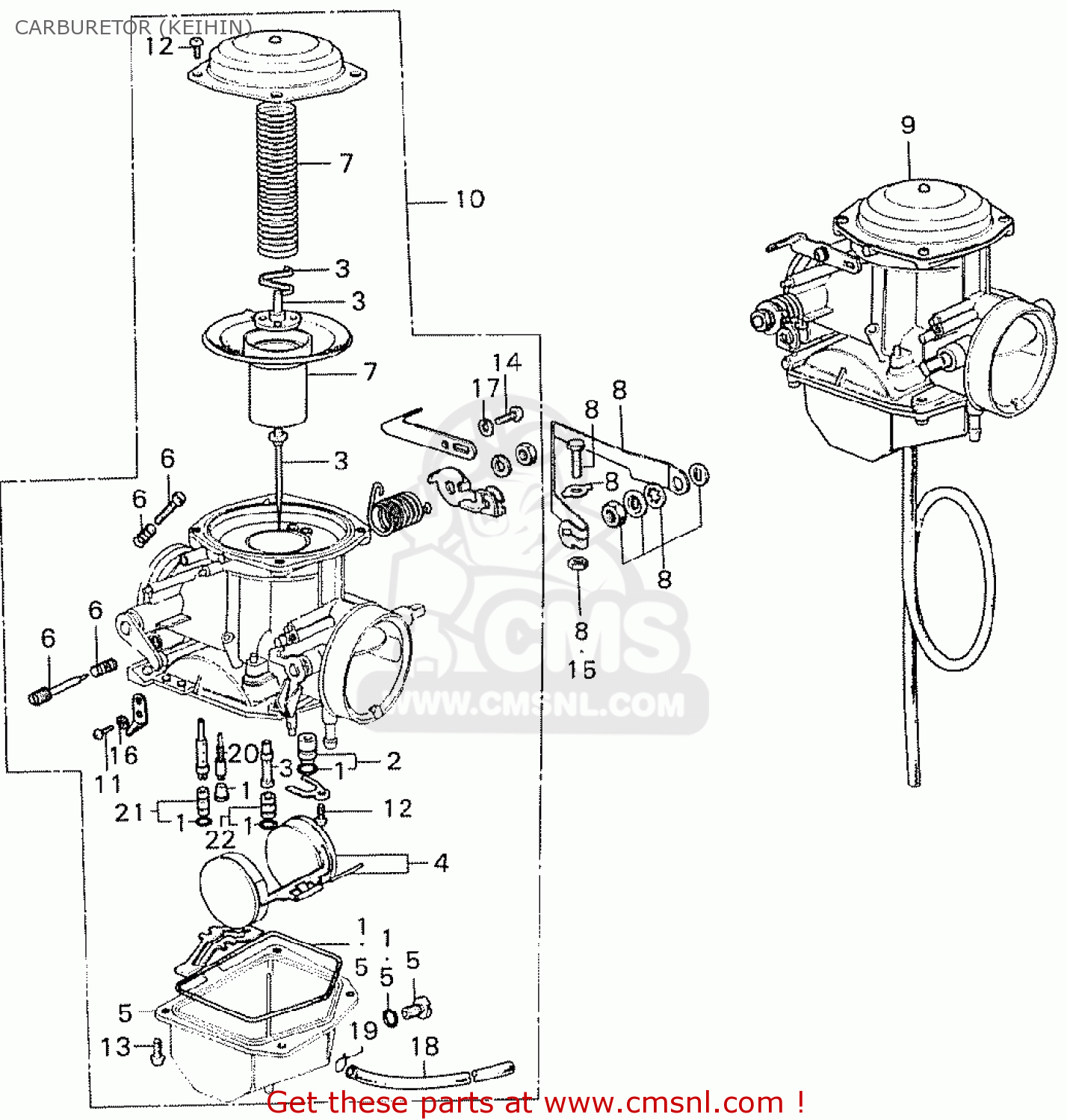 Honda Cb250k0 Belgium Carburetor (keihin) - schematic ... 1987 vt 1100 honda shadow wiring diagram 