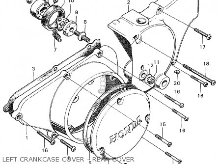 LEFT CRANKCASE COVER - REAR COVER