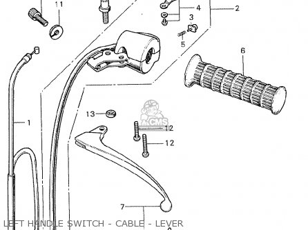 LEFT HANDLE SWITCH - CABLE - LEVER