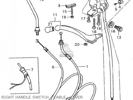 RIGHT HANDLE SWITCH - CABLE - LEVER