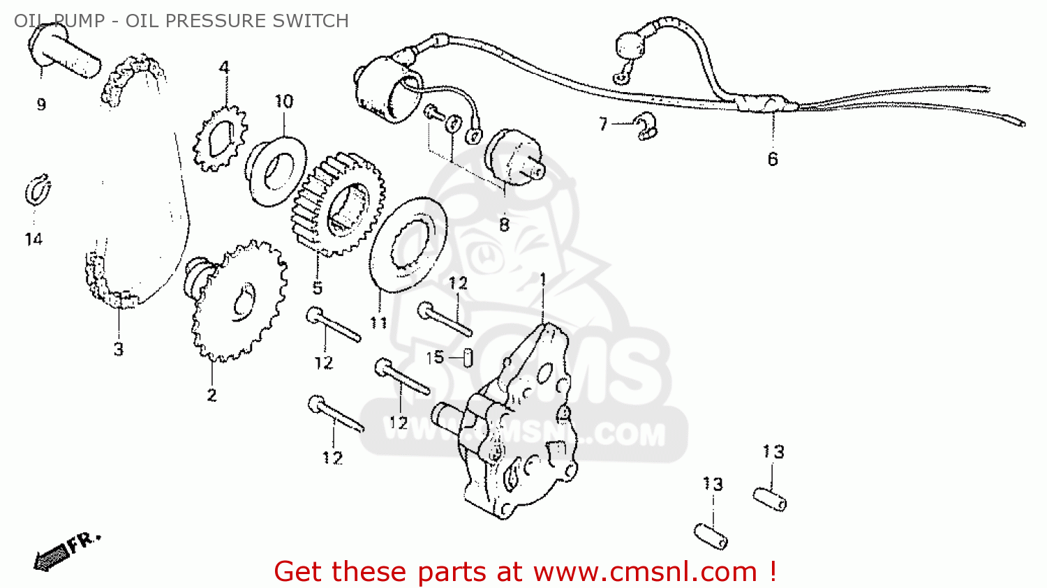 Honda CB250N 1978 BELGIUM OIL PUMP - OIL PRESSURE SWITCH - buy OIL PUMP ...