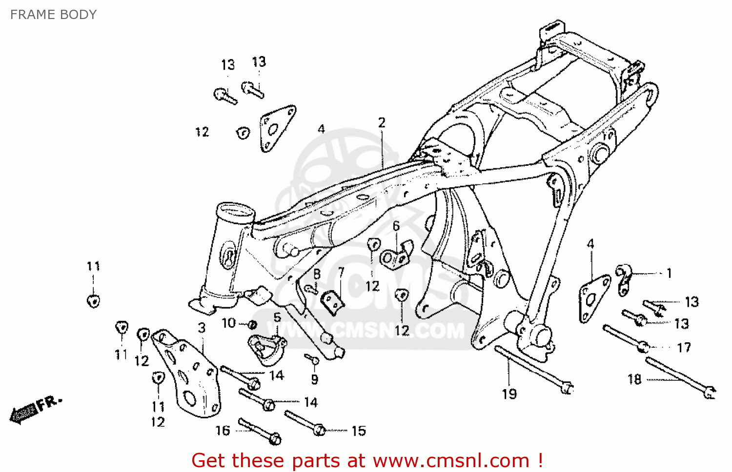 Honda Cb250n 1978 England Frame Body Buy Frame Body Spares Online