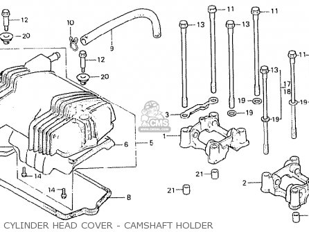 CYLINDER HEAD COVER - CAMSHAFT HOLDER - CB250N 1978 GERMANY / FULL POWER TYPE 1