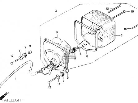 Honda CB250N 1980 (A) AUSTRALIA parts lists and schematics Honda CB250N 1980 (A) AUSTRALIA parts lists and schematics