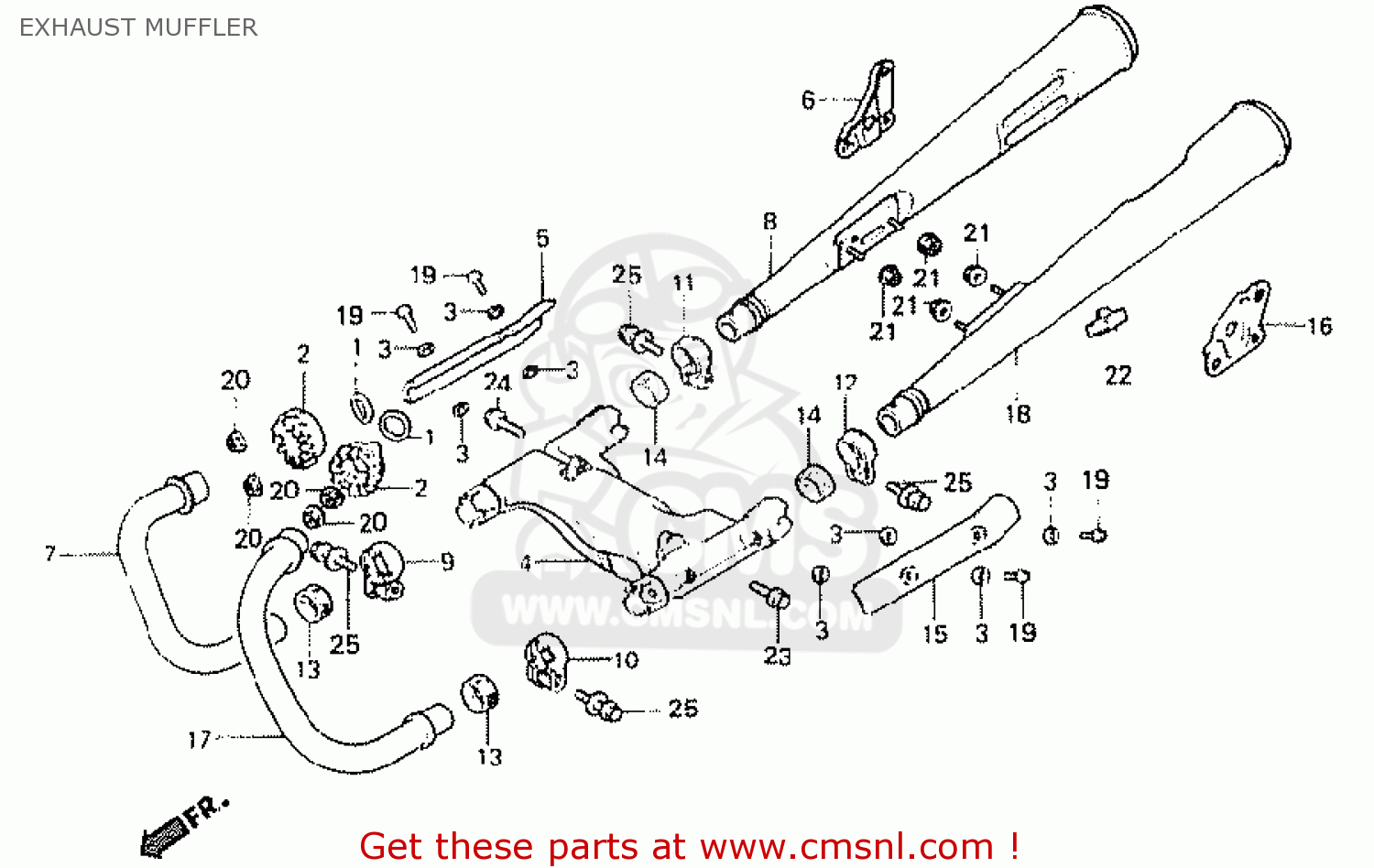 Honda Cb250n 1981 B Belgium Exhaust Muffler Buy Exhaust Muffler Spares Online