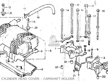 CYLINDER HEAD COVER - CAMSHAFT HOLDER - CB250NDC 1983 (D) SUPERDREAM ENGLAND